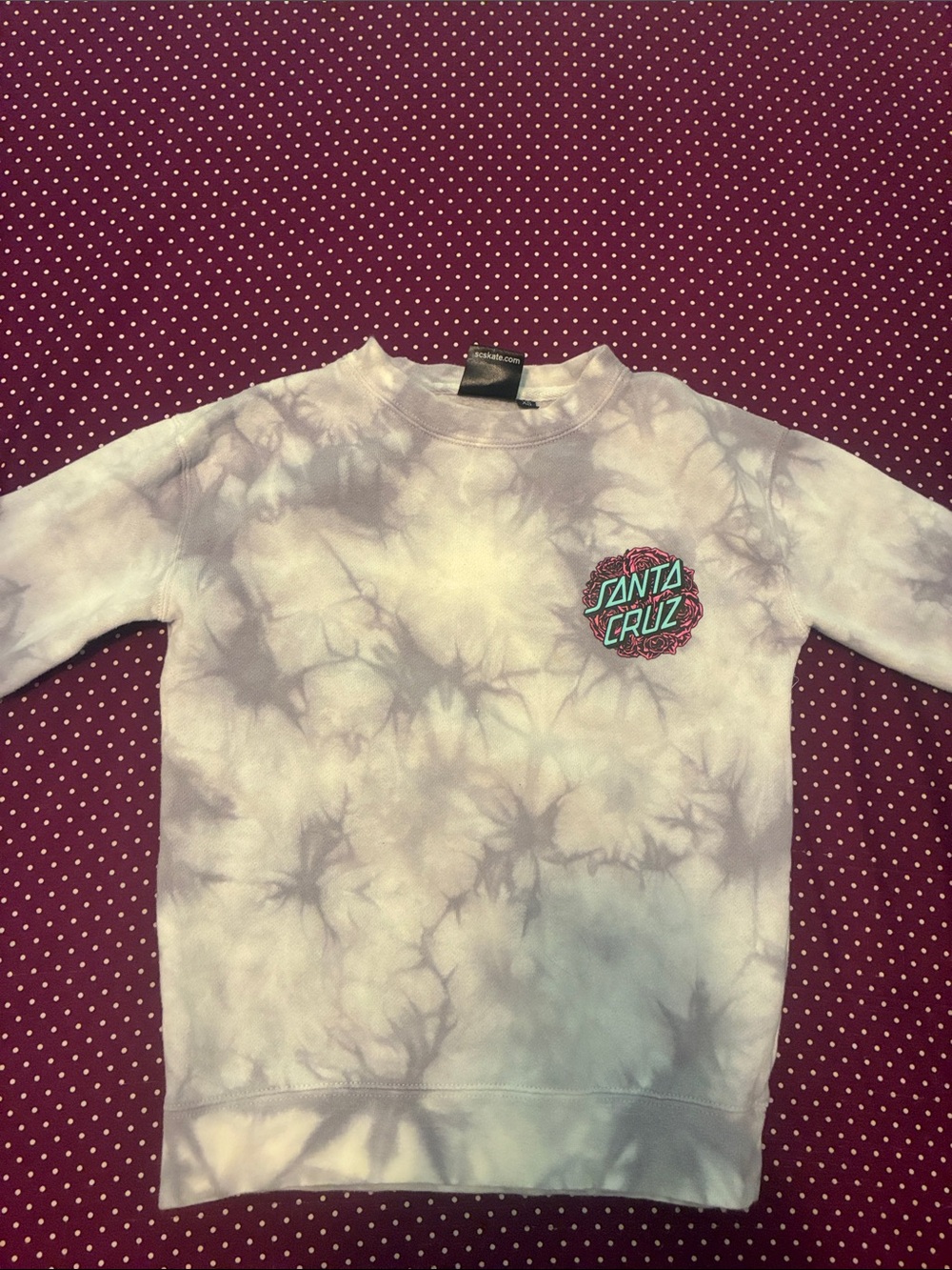 Crew neck girls XS Santa Cruz skate sweatshirt